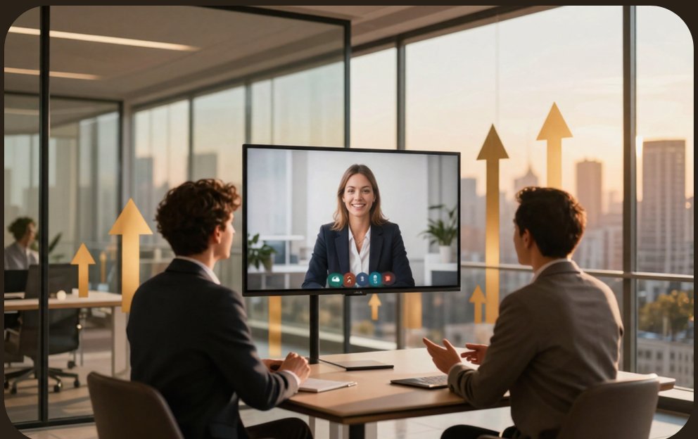 Business Sparring: Besprechung mit Video-Zuschaltung